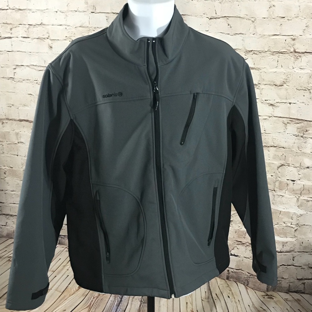Solaris soft shell weather block jacket.